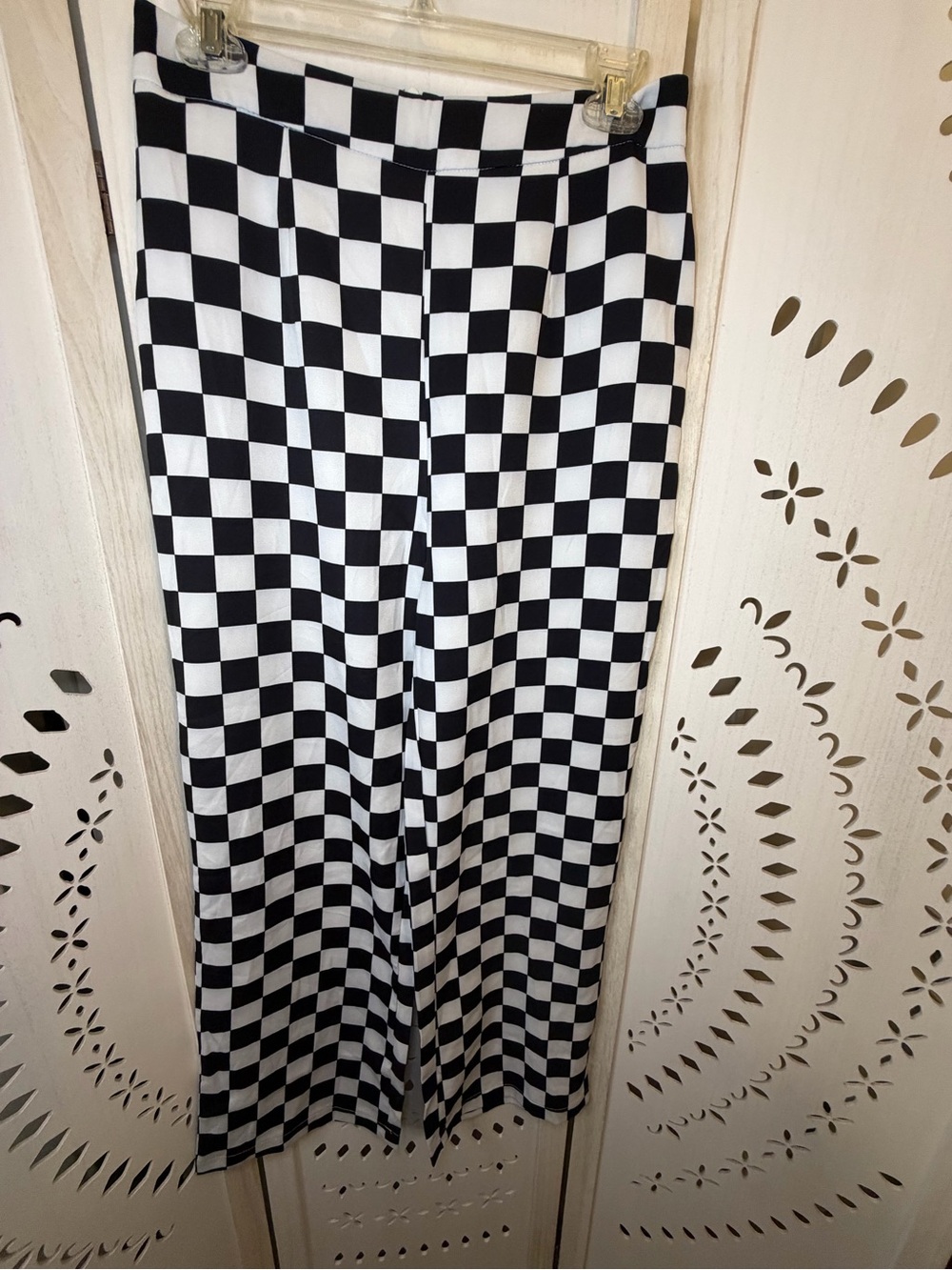 Black & White Checkerboard Pants